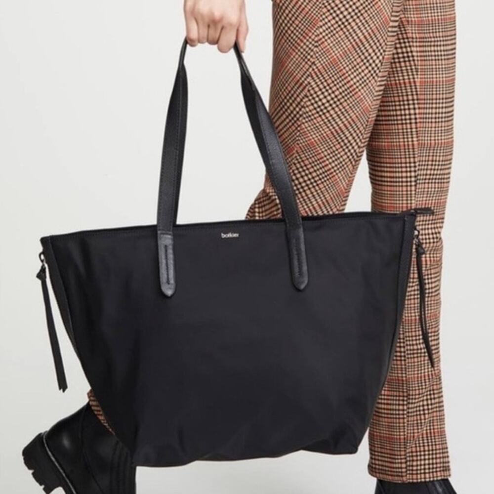 NWT BOTKIER New York Bond Black Nylon Oversized Compartment Tote Handbag